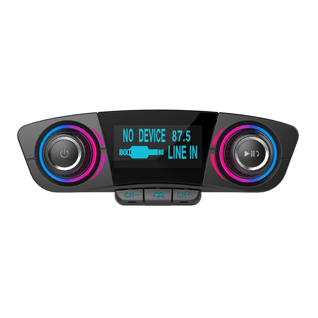 Bluetooth fm-передатчик Мощность на выключение Bluetooth 4,0 FM модулятор громкой связи Car Kit поддержка TF USB музыка AUX аудио MP3 плеер