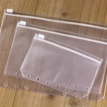 A5 A6 A7 ПВХ прозрачный файл мелких вещей хранитель для 6 отверстий вкладыш спираль Биндер блокнот планировщик план Filofax