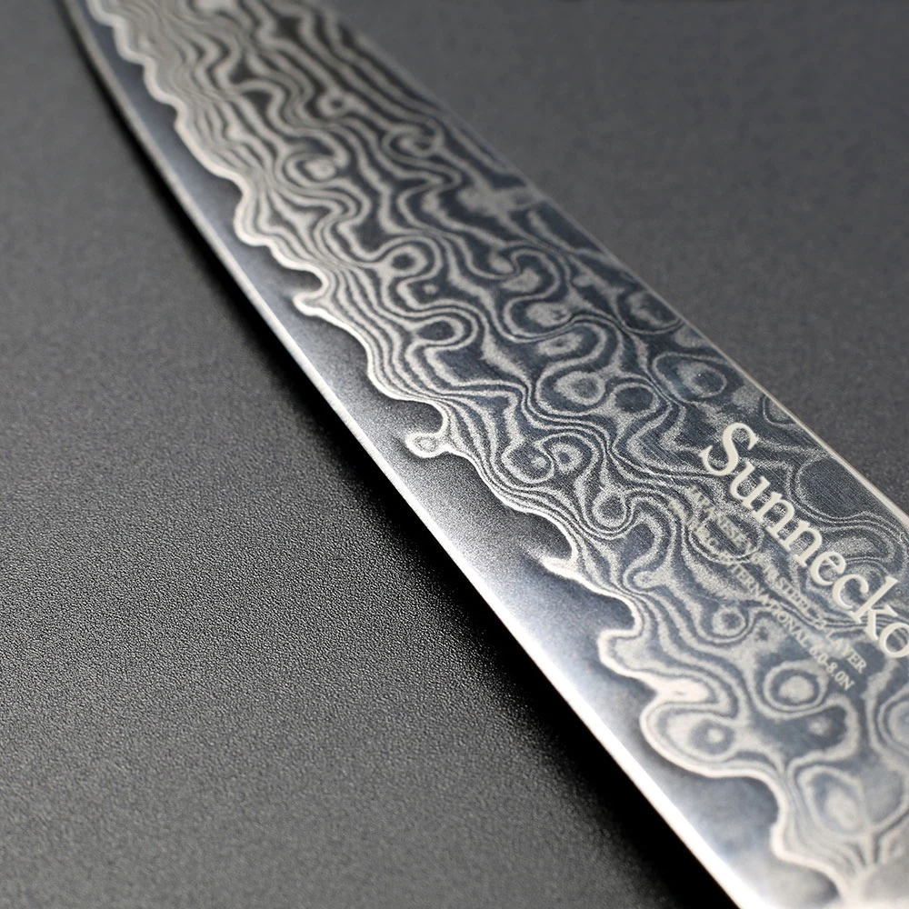 SUNNECKO 3 шт. набор кухонных ножей Santoku шеф-повара нож для очистки овощей японский Дамаск VG10 бритва острые лезвия режущие инструменты G10 Ручка