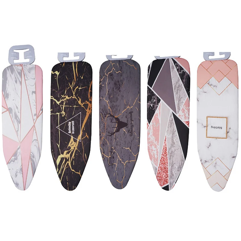

Fabric Marbling Ironing Board Cover Protective Press Iron Folding For Ironing Cloth Guard Protect Delicate Garment Easy Fitted