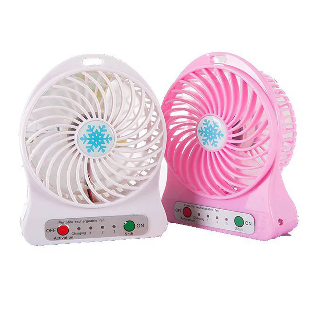 

Malloom 2017 Universal Portable Rechargeable LED Fan air Cooler Mini Operated Desk USB Fan for PC Laptop Computer Black Blue