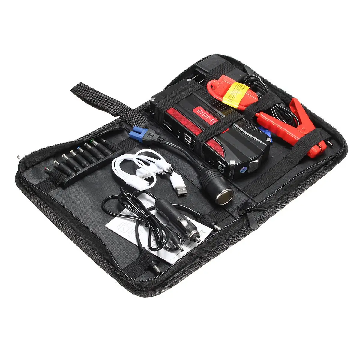  Practical 69800mAh LED 4 USB Car Jump Starter Booster Portable Power Bank Backup Charger For Auto S