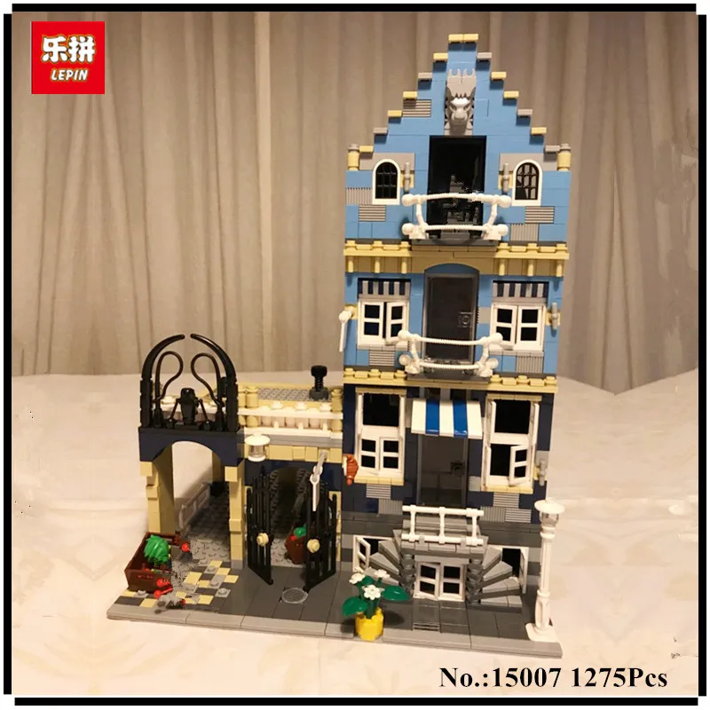 

IN STOCK Lepin 15007 1275Pcs Factory City Street European Market Model Building Block Set Bricks Kits DIY Compatible 10190