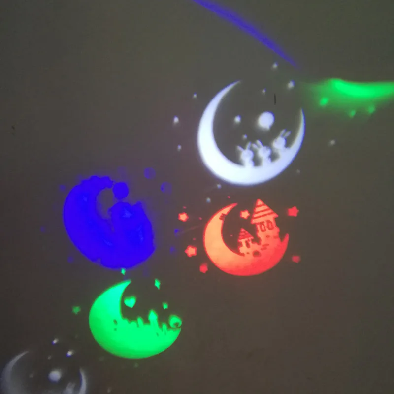 

New 1 Pcs LED Candle Projection Lights Flameless Candles with Remote Control Rotate Stars Fruits Lamp SF66