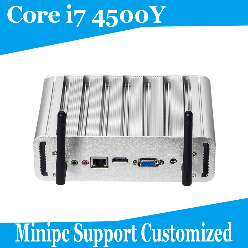 Hot Sale mini pc windows10 micro pc i7 4500y Deskop PC HDMI+VGA USB3.0 Support windows 7/8.1/10/linux mini computer