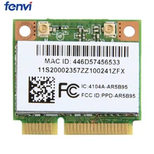 Беспроводная Wi-Fi карта Половина мини PCI-E Wlan с Atheros 9285 AR5B95 для 150 Мбит/с 802.11B/G/N для IBM Z385 Z580 Z585 G555 G560