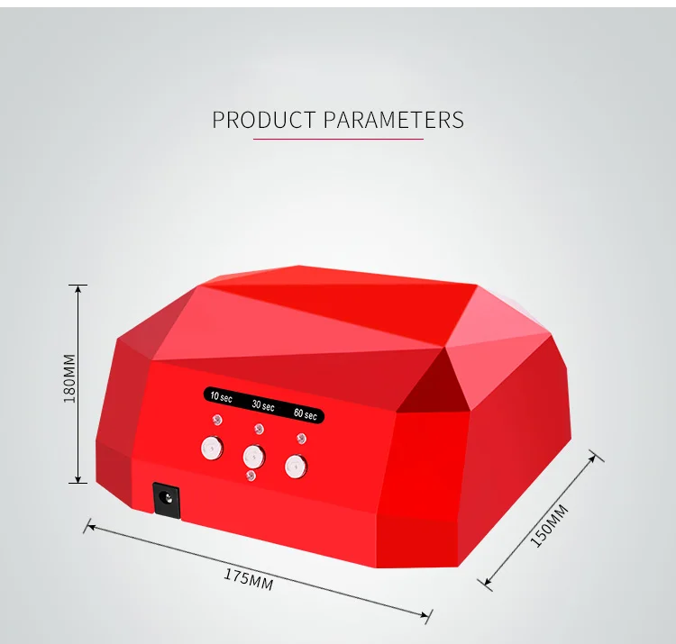 WENYI 36 Вт УФ светодиодная лампа для сушки ногтей 4 цвета ромбовидный Светодиодный УФ лампа для ногтей отверждение для УФ светодиодный гель лак для ногтей инструменты для дизайна ногтей