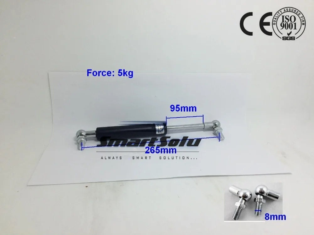 

Free Shipping 5kg/11lbs Force 265*95mm Gas Spring