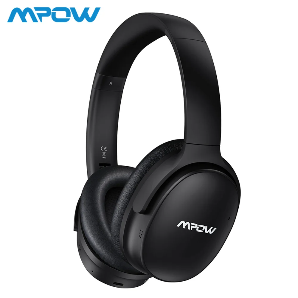 

Mpow H10 Upgraded Active Noise Cancelling Bluetooth Wireless Headphones 30H Playing Time With Mic For iPhone Xs Samsung Xiaomi