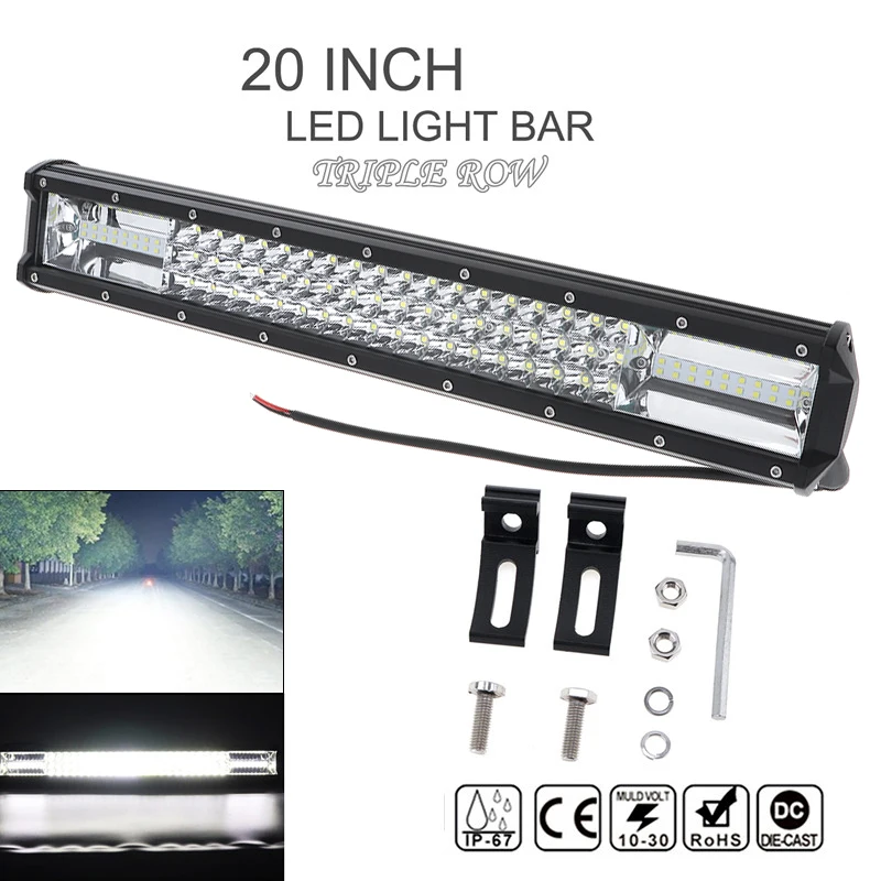 4x 7INCH 960W LED Work Light Bar Offroad Driving Lamp 4WD ATV Spot Flood SUV 6/"