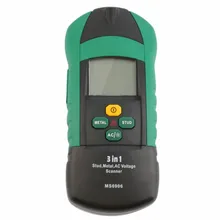 Горячая Профессиональный MS6906 3в1 Многофункциональный ручной металлический сканер напряжения переменного тока детектор портативный датчик толщины древесины