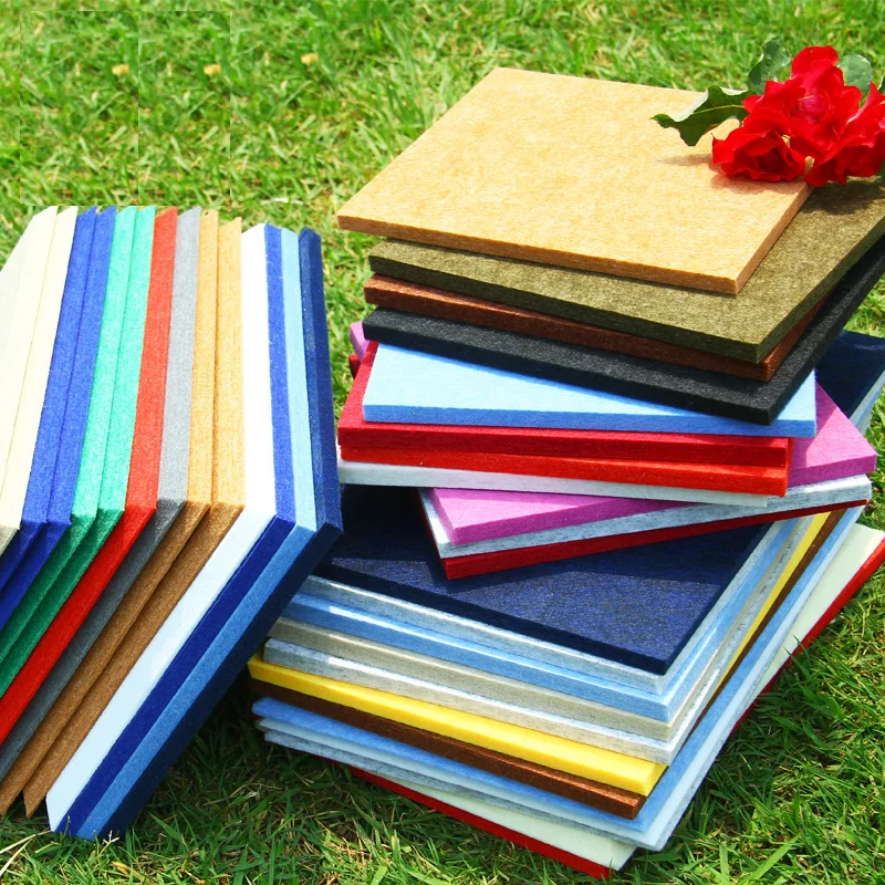 

Custom Made Acoustic Wall Panel Board Sound-absorbing Diffuser Decorative Theatre KTV Studio Acoustic Panel 48 Color 3.2kg 3.8kg