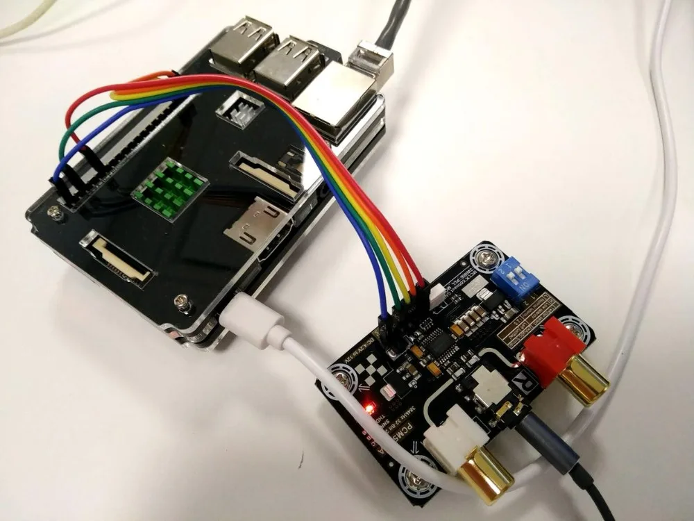 PCM5102A модуль декодирования без потерь цифровой аудио I2S-DAC декодер для Raspberry Pi 2B/3B Поддержка 32 бит 384K ies A5-006