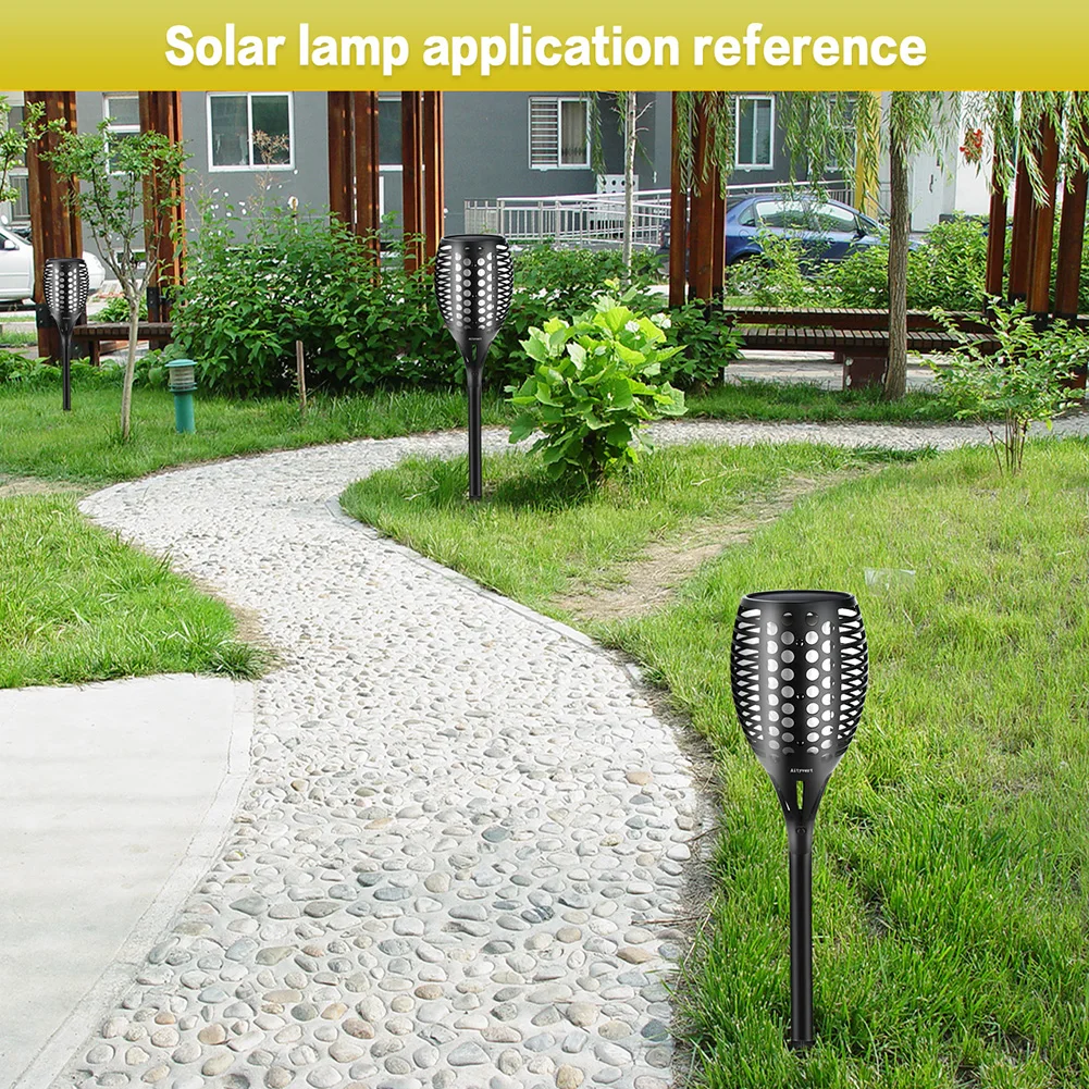 Lâmpada de Chama Iluminação da Tocha Ip65 à Prova Luz do Gramado Solar Cintilação Dwaterproof Água Jardim Decoração Paisagem Lâmpada Caminho Luz Spotlight Led Mod. 130192 13 prova dwaterproof água led jardim decoração paisagem