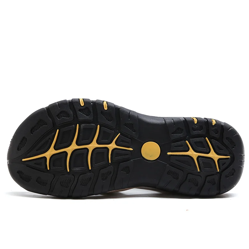 Mens Gladiator Sandals Men Shoes Sandals Summer Genuine Leather Crocse-shoes Sandalias Hombre Sandles flip flops slippers Beach