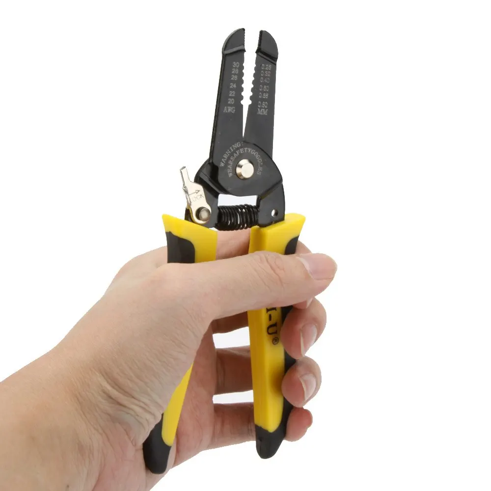 

Mini Striping Pliers Precise Wire Stripper/Cutter Tool Clamp & Steel Wire Cable Cutter Plier Tool Stripping 30-20AWG