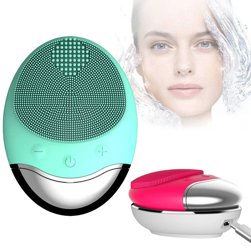 Wireless Silicone Electric Facial Cleansing Brush No Dead Corner Pore