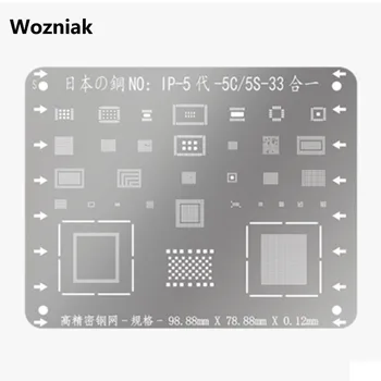 

Wozniak High-quality Stainless Steel Net Planting Tin For Iphone 5s 6 6p 7 8g 8p 11 11pro CPU A10 Plate Network Ferramentas