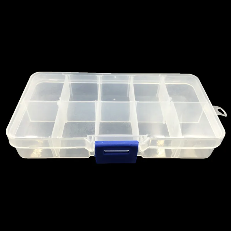 

Transparent Rectangle Plastic Storage Box Beads Powder Holder Case Jewelry Carrying Container 146x70x23mm