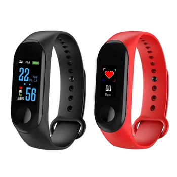 

M3 Heart Rate Monitor Smart Watch Men Women Fitness Sport Smart Bracelet Color Screen Activity Tracker IP67 Waterproof Band Set
