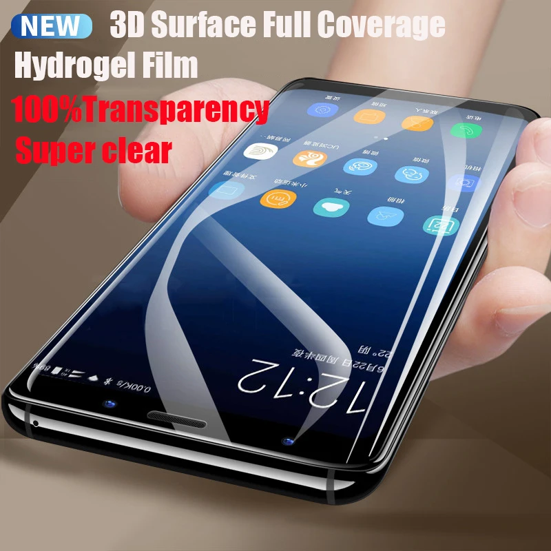 3D Full Cover Soft Hydrogel Film For Samsung Galaxy S10 A8 S8 S9 Plus S7 Edge Note 8 9 A9S S10 Plus Lite Screen Protector Film