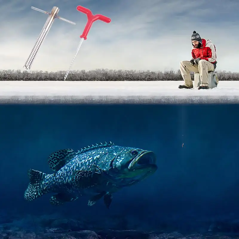 

Ice Fishing Tent Nails Drill Pegs Pins Stakes Ice Cones Winter Fishing Tent Holders Brackets Ground Nails Fishing Tool