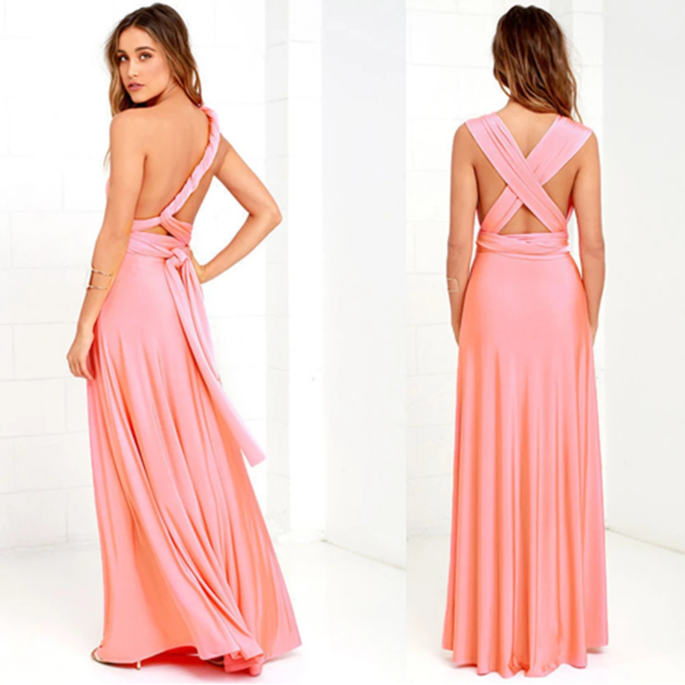 

Sexy Women Multiway Wrap Convertible Boho Maxi Club White Dress Bandage Long Dress Party Bridesmaids Infinity Robe Longue Femme