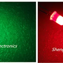 100 шт 5 мм Dual Bi Цвет Полар-флиса изменение красный/зеленый светодиод рассеянного светодиоды 2-контактный Led