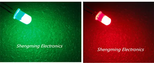 

100PCS 5mm Dual Bi Color Polar Changing Red/Green Led Diffused Leds 2-Pin led