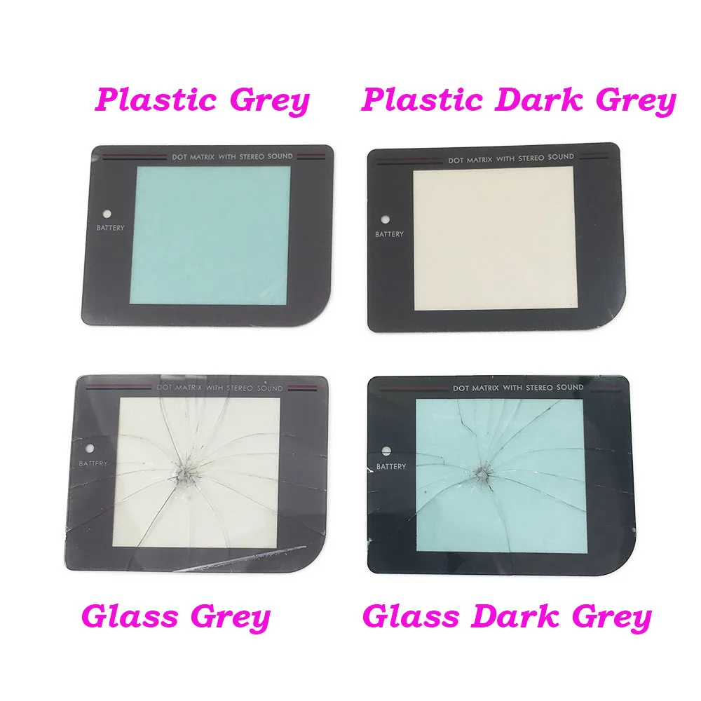 GameBoy Ersatz Display Neue Ersatz-Displayscheibe Für GameBoy Classic & Play It Loud – LCD-Linse Aus Glas, Dunkelgrau Gameboy LCD Display