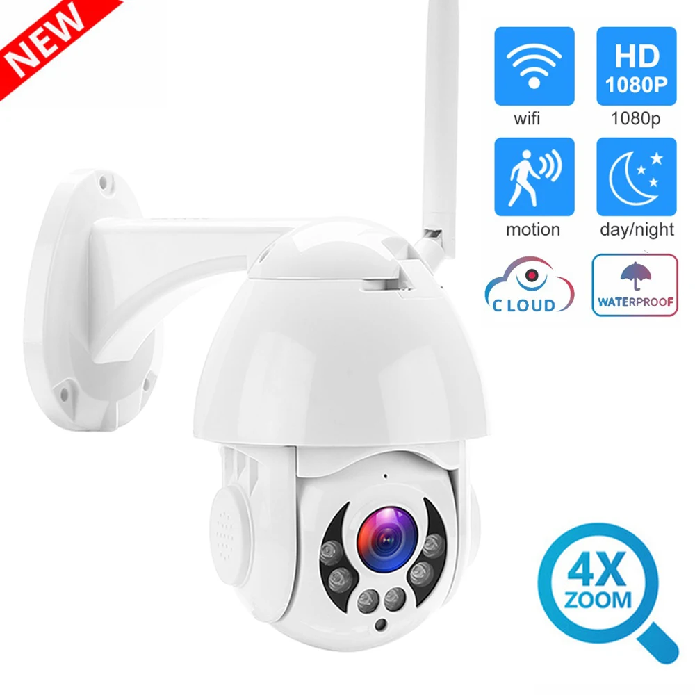 

BOBLOV Auto Tracking Outdoor PTZ IP Camera 1080P Speed Dome Surveillance Cameras Waterproof Wireless WiFi Security CCTV Camera