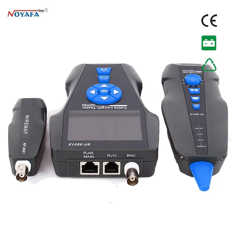 

Free shipping Original NOYAFA NEW TDR cable length&fault distance tester NF-8601S POE &PING tracker RJ45, RJ11 &BNC cable