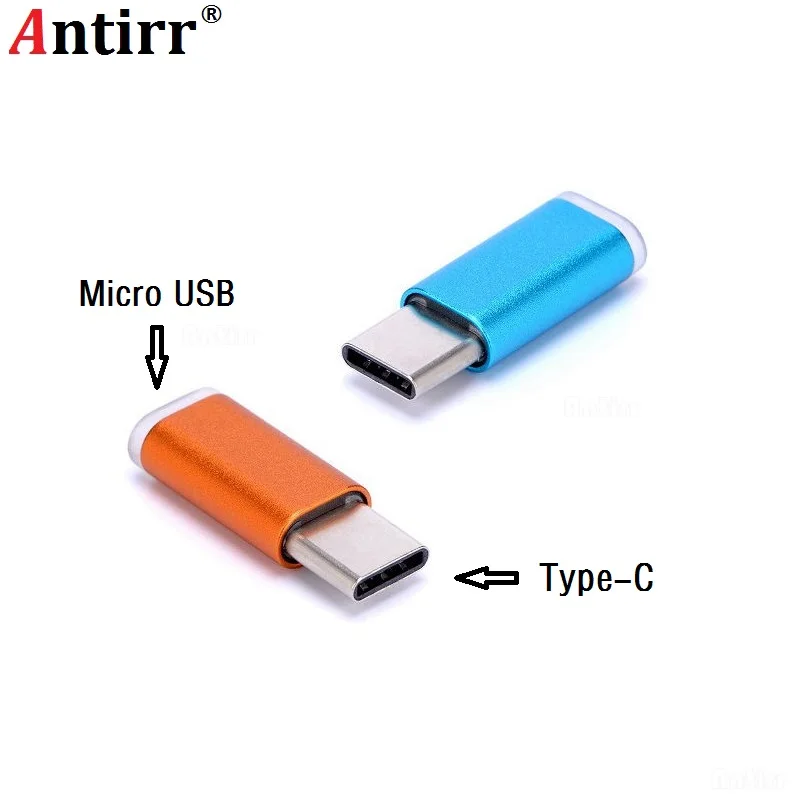 Зарядный кабель Antirr с Micro USB на Type C переходник для Huawei Mate9 P9 P10 LG G5/G6 Samsung S8 Plus ZUK Z2