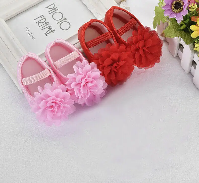 Симпатичная прогулочная обувь принцессы для маленьких девочек; нескользящая обувь на мягкой подошве для малышей 0-18 месяцев