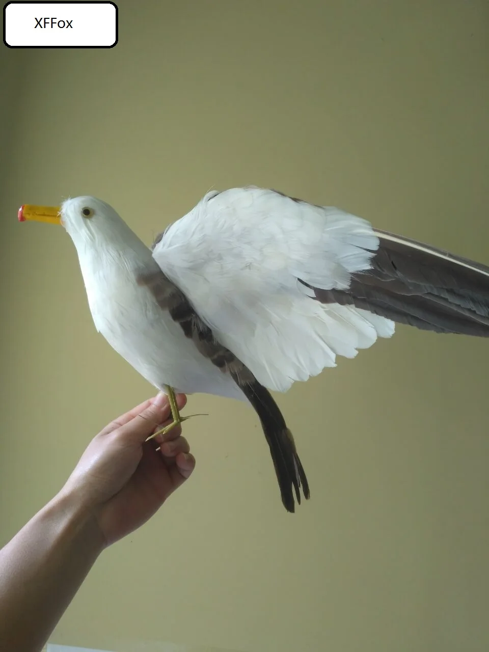 

new real life seagull model foam&feather wings seagull bird gift about 32x50cm xf0012