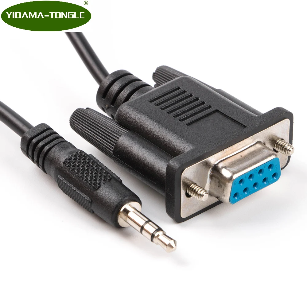 DB9 FEMALE TO 3 5MM 3P MALE JACK ADAPTER 9PIN RS232 SERIAL Computer font b CABLE