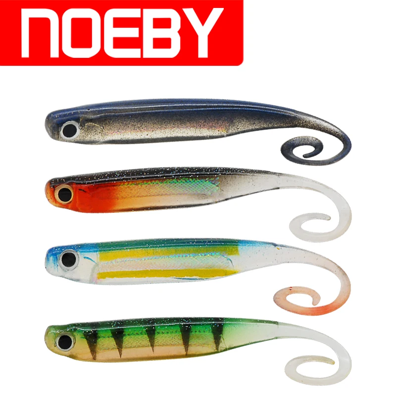  Noeby Soft Fishing Lure 75mm/2.5g 115mm/5.4g Soft Bait Silicone Fishing Bait Isca Artificial Para P