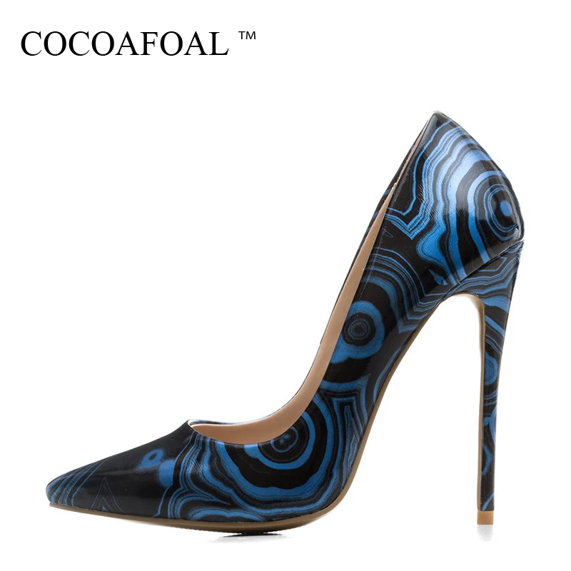 

COCOAFOAL Woman Red Wedding Pumps Plus Size 33 - 43 Fashion Stiletto Sexy Party Pumps Autumn Blue 12 CM Ultra High Heels Shoes