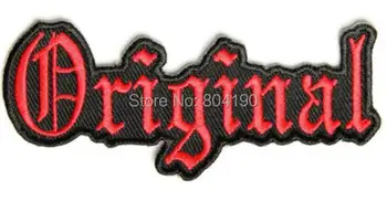 

ORIGINAL RED Funny Saying Slogan Emblem Embroidered Patch Motorcycle Biker Vest Jacket Back transfer applique stickers