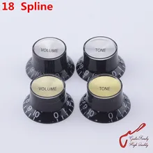 1 шт. гитарная семья электрогитара тон объемная шляпа ручка управления(18 сплайнов)(#0159) Сделано в Корее