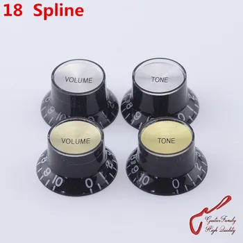 

1 Piece GuitarFamily Electric Guitar Tone Volume Hat Control Knob ( 18 Splines ) ( #0159 ) MADE IN KOREA
