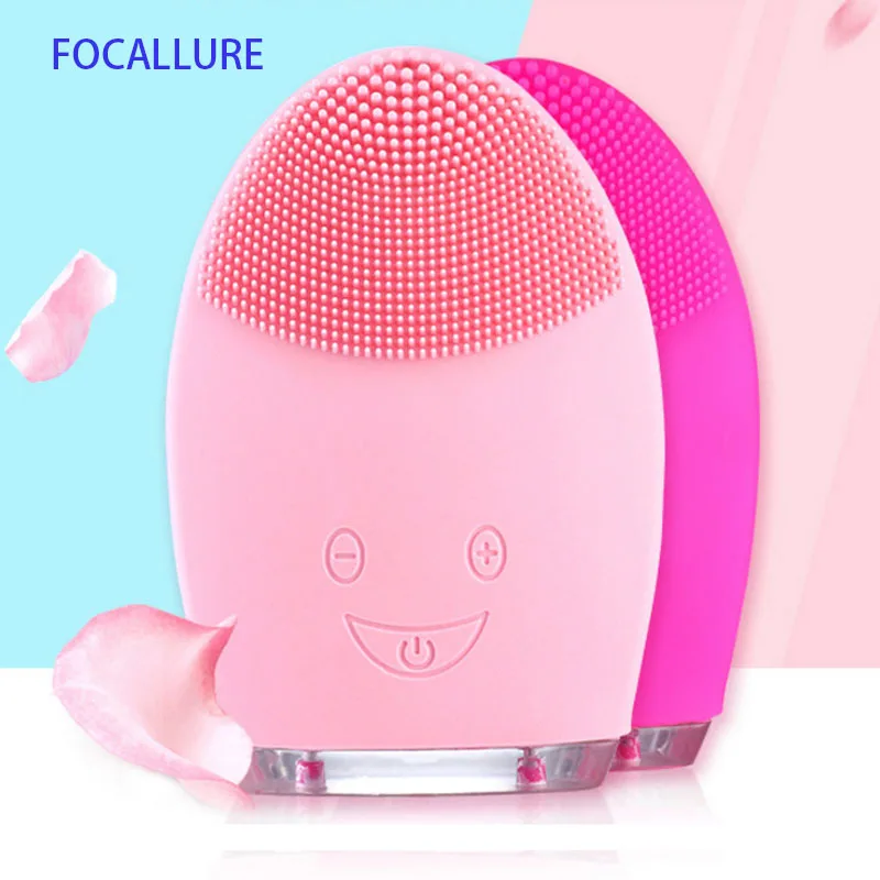 Electric Silicone Facial Cleansing Brush Face Brush Cleanser Electric