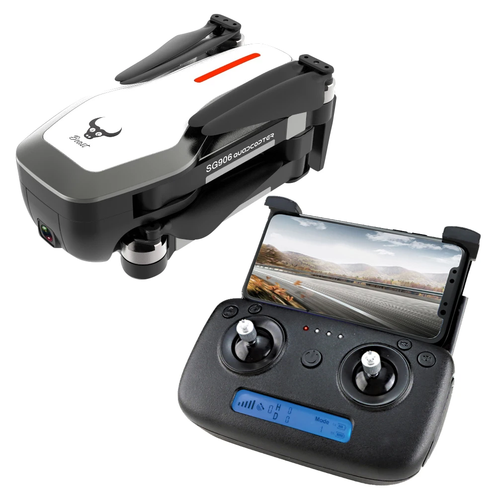 Бесщеточные селфи дроны SG906 GPS Wi Fi FPV 4K с камерой бесщеточный складной HD