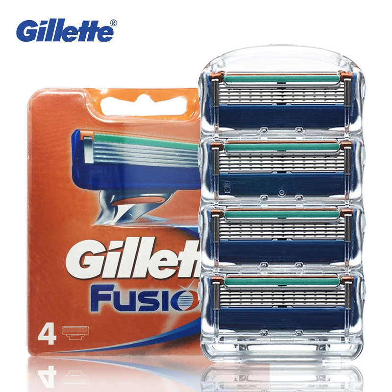 Gillette Fusion Shaving Razor Blades For Men Smooth Shaving To Shave beard 4 Blades