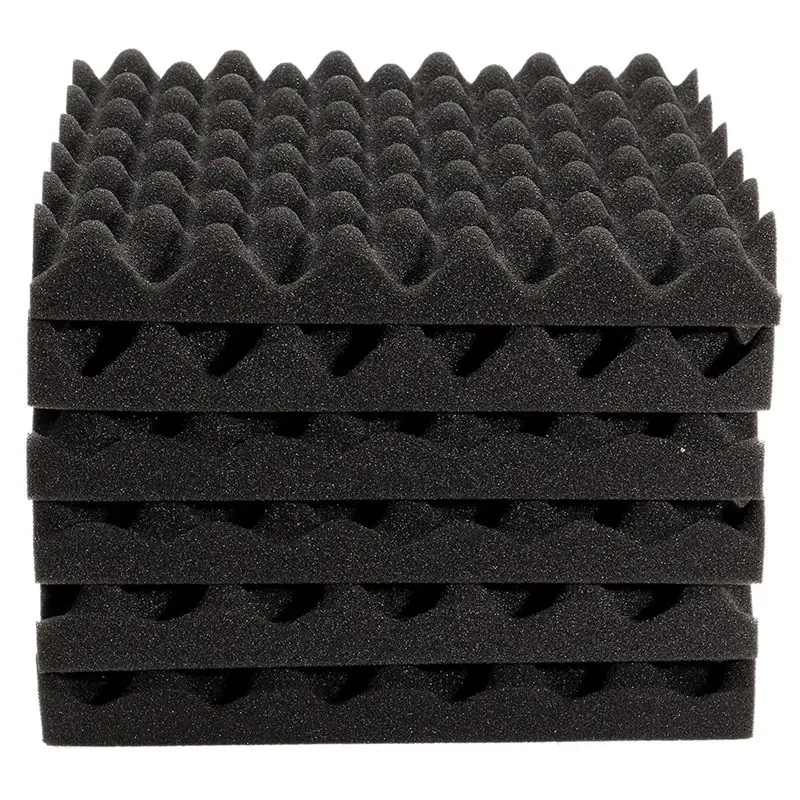 Промо акция! 6 шт. 30X30X4CM звукоизоляция акустическая пена плитка