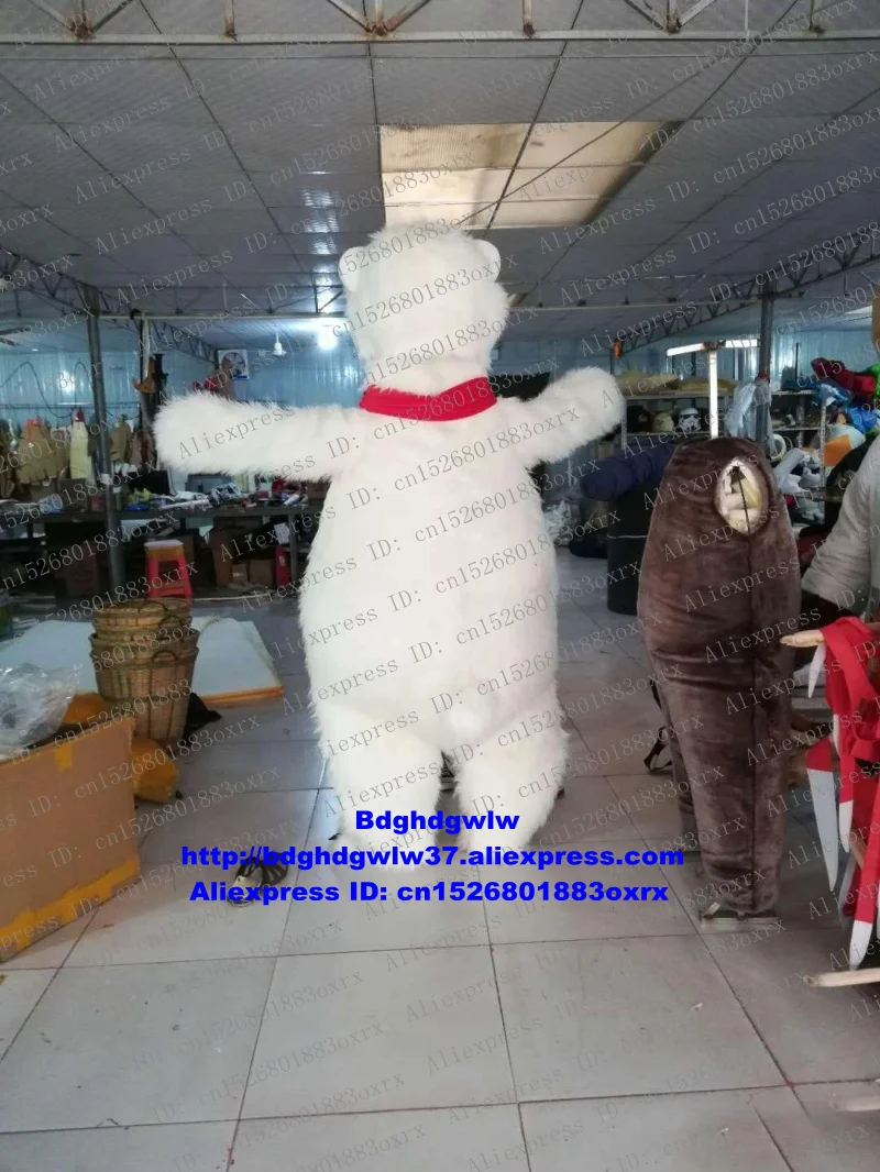 Длинные пуховики с наполнителем из белого Sea bear костюм полярного медведя костюм персонажа из мультфильма профессиональный сценический магический костюм в костюме талисман zx1500
