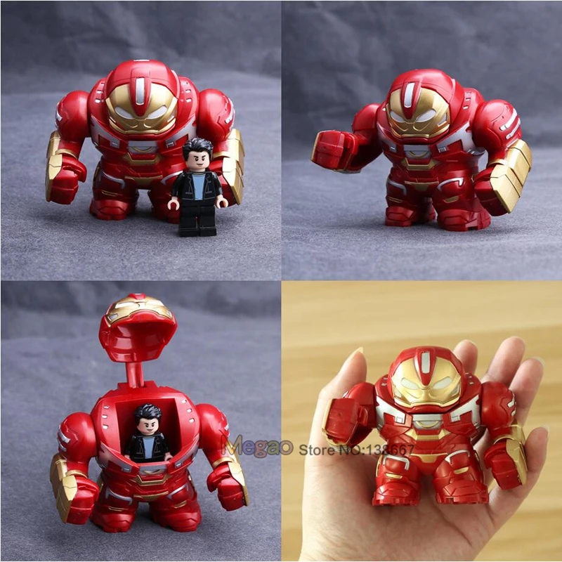 

Big Size Iron Man Hulkbuster Ironman Avengers Endgame Super Heroes Building Blocks Bricks Large Toys For Children Gift