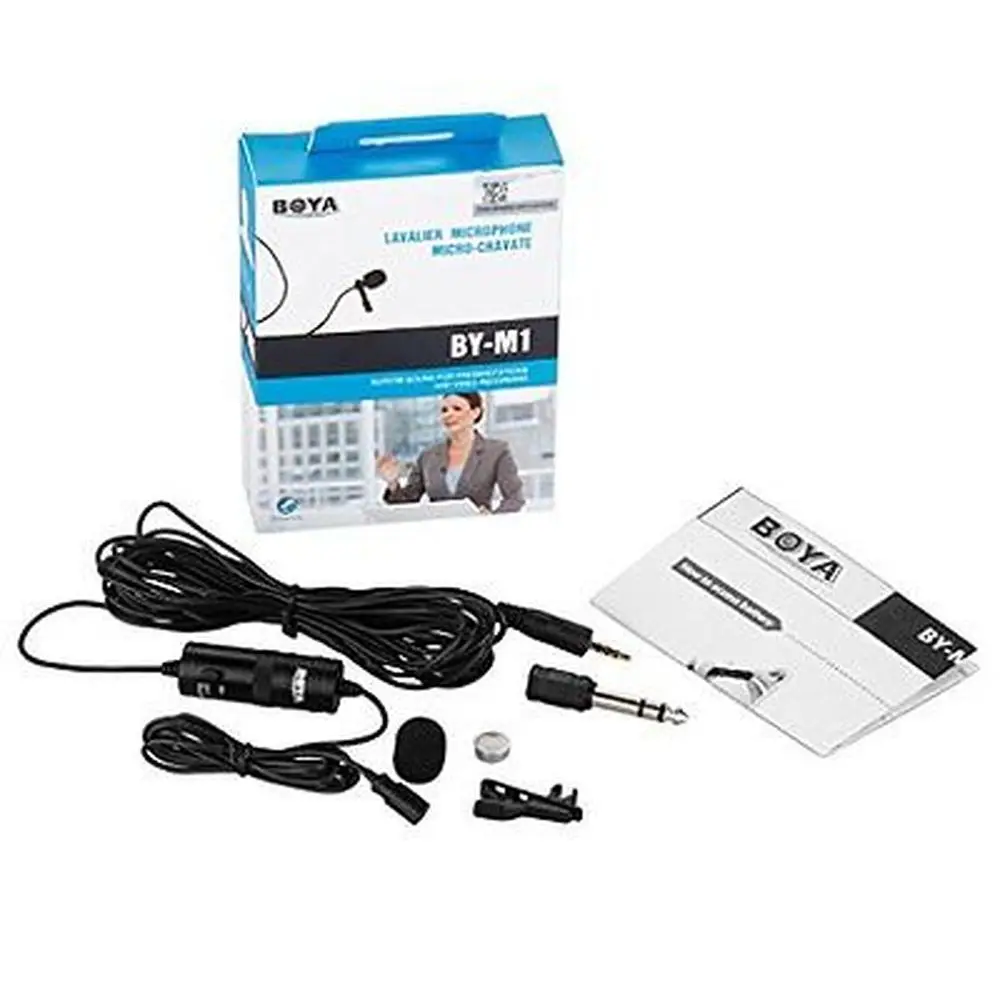 BOYA BY-M1 Label Lavalier всенаправленный конденсаторный микрофон для iPhone Android Canon Nikon DSLR