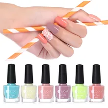 UR SUGAR 6 мл конфетный лак для ногтей чистый светло-розовый желтый синий блестящие, для дизайна ногтей лак для ногтей DIY маникюр