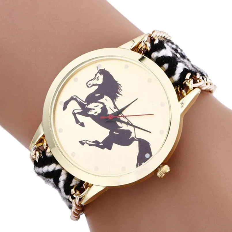 Buy NEW Brand Horse Rope Knitted Pattern Watch Women